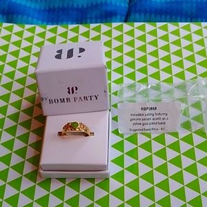 Sold....hostess mystery rewards genuine green peridot ring